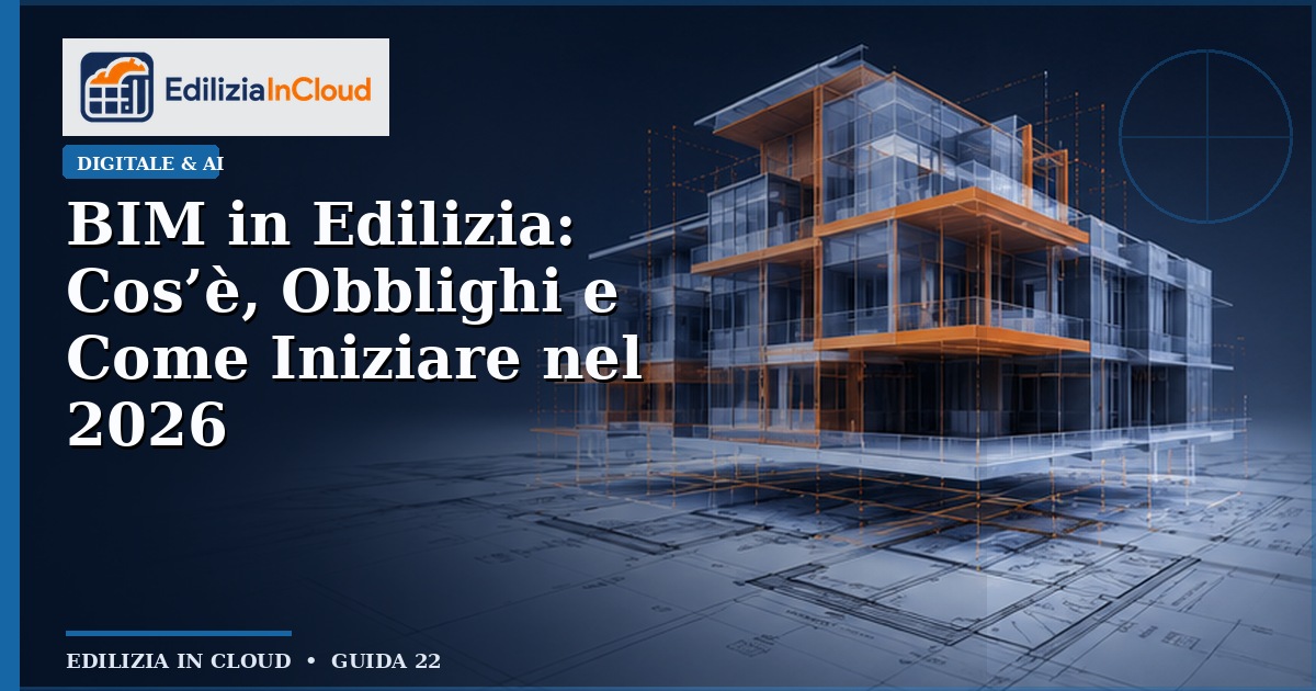 BIM in Edilizia: Cos'è, Obblighi e Come Iniziare nel 2026