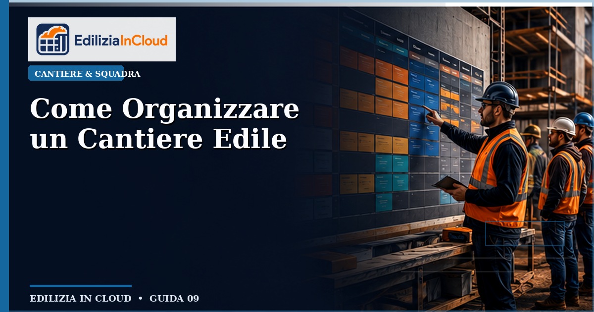 Come Organizzare un Cantiere Edile