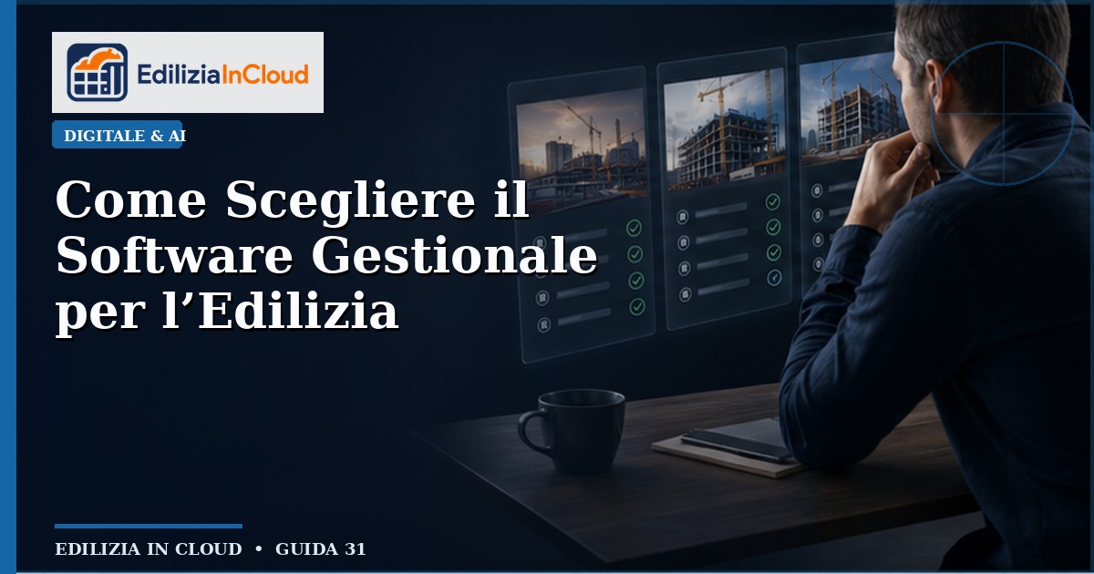Come Scegliere il Software Gestionale per l'Edilizia
