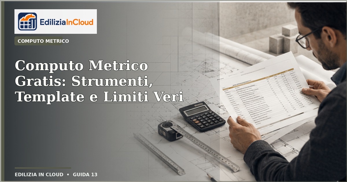 Computo Metrico Gratis: Strumenti Veri e Punti di Rottura