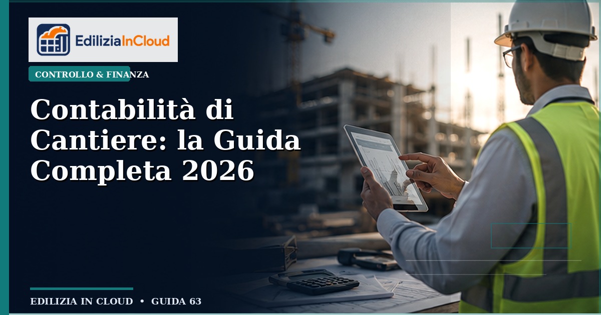 Contabilità di Cantiere: la Guida Completa 2026