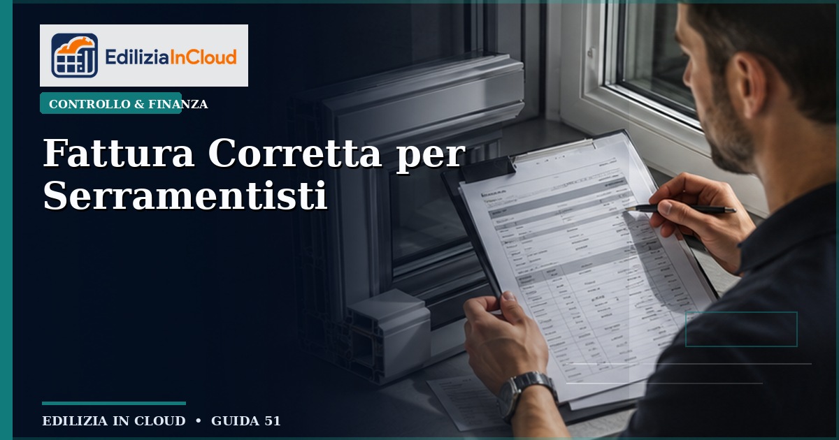 Fattura Corretta per Serramentisti