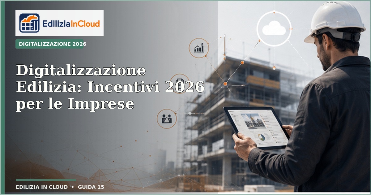 Incentivi Digitalizzazione Edilizia 2026: Cosa C'è Davvero