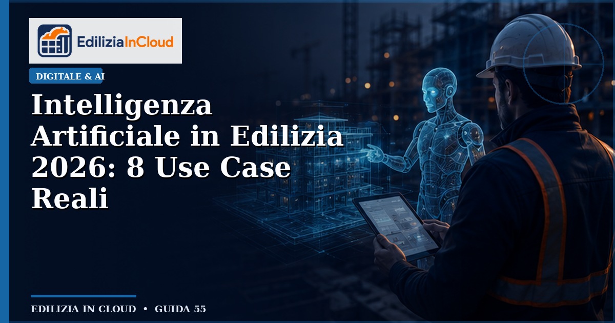 Intelligenza Artificiale in Edilizia 2026: 8 Use Case Reali