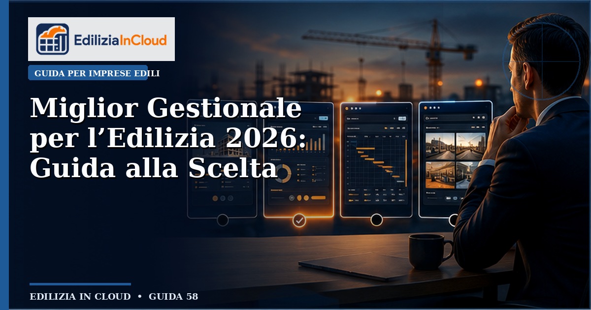 Miglior Gestionale per l'Edilizia 2026: Guida alla Scelta