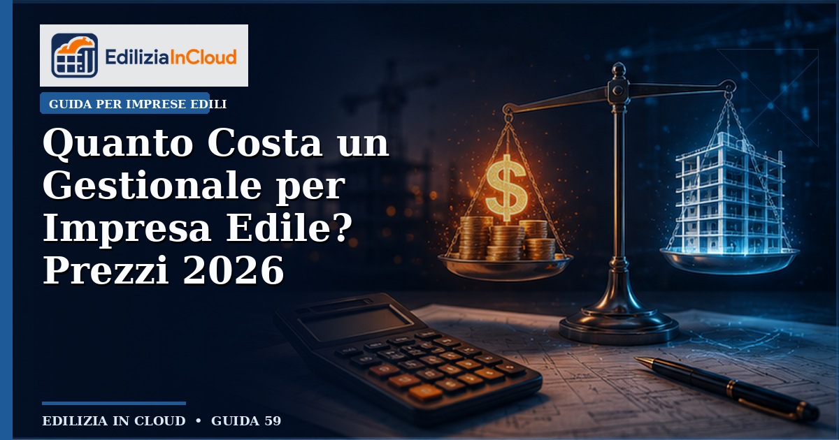 Quanto Costa un Gestionale per Impresa Edile? Prezzi 2026