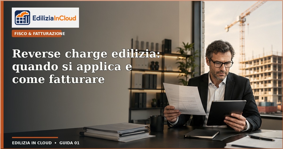 Reverse charge edilizia: quando si applica e come fatturare