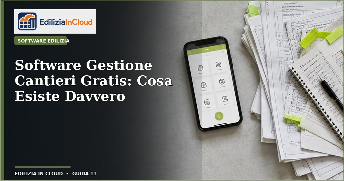 Software Gestione Cantieri Gratis: Dove Regge, Dove Cede